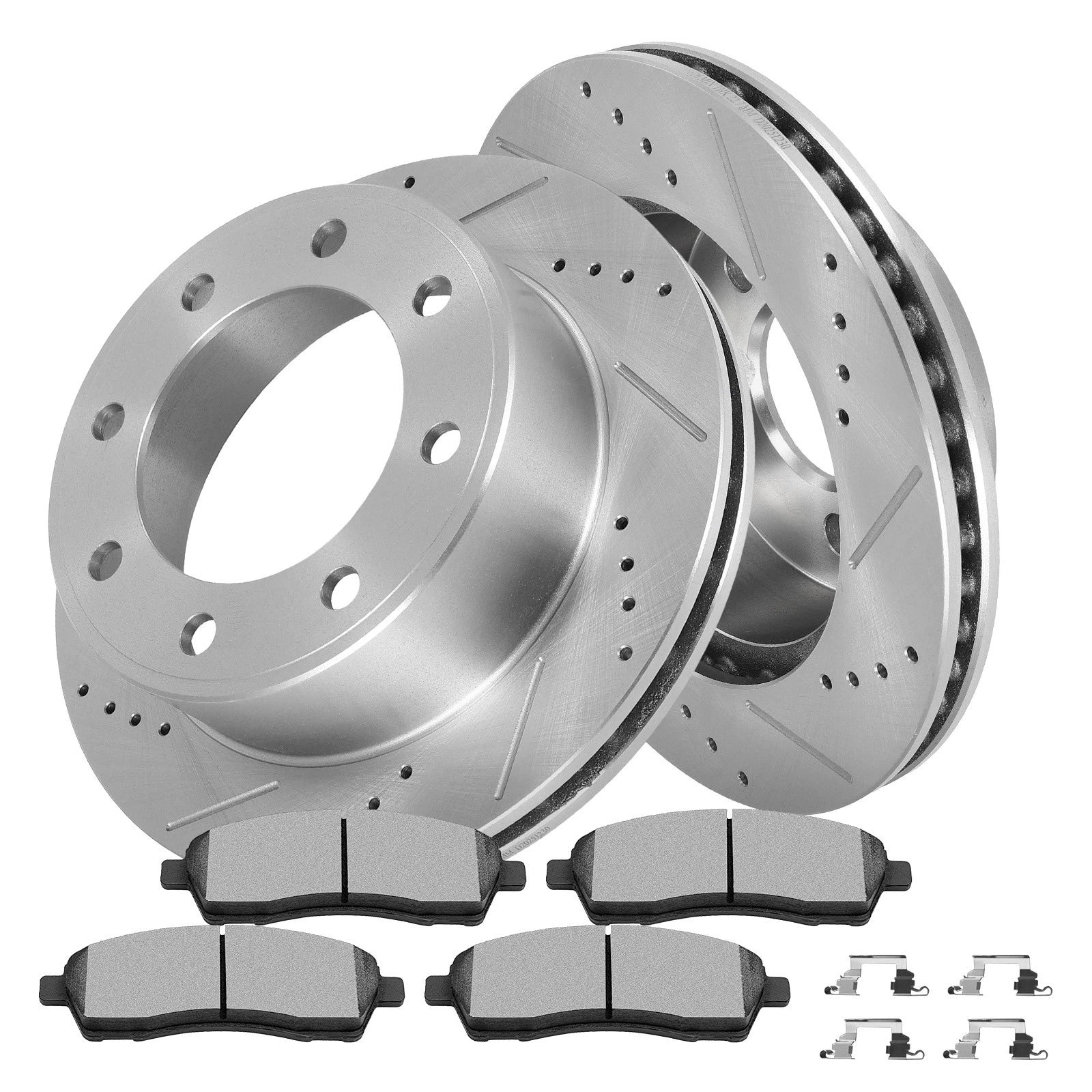 Rear Brake Rotors & Ceramic Pads for Ford F-250 Super Duty (1999–2004)