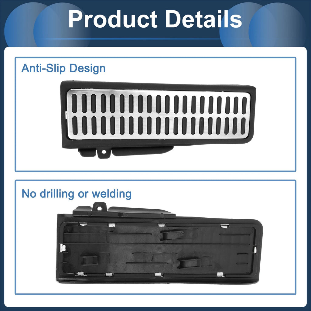 1 Pc Footrest Pedal Cover for Volkswagen Jetta  Silver Tone