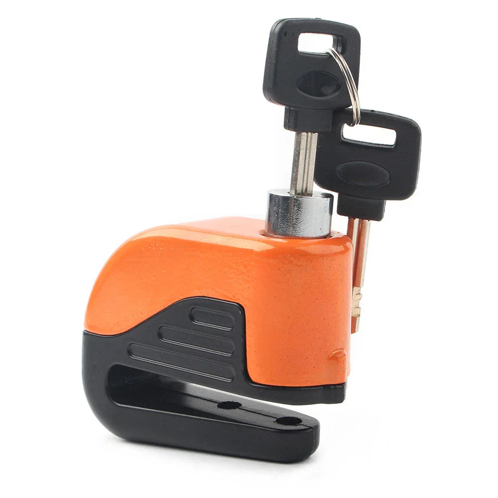 Anti-theft Wheel Disc Brake Lock with Alarm for Motorcycle Bicycle Set