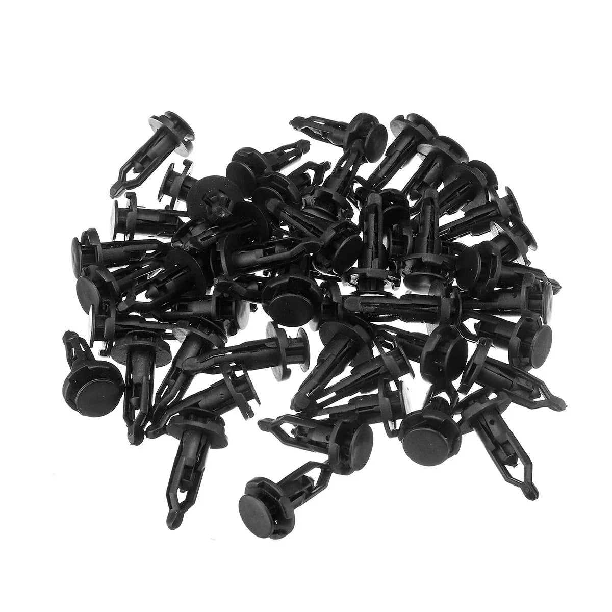 50pc Black Bumper Rivet Retainer Clips for Toyota RAV4