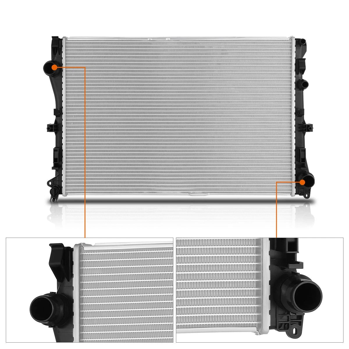 Aluminum Radiator for Mercedes C-Class AMG 2.0L 3.0L (2015–2020) DPI-13507