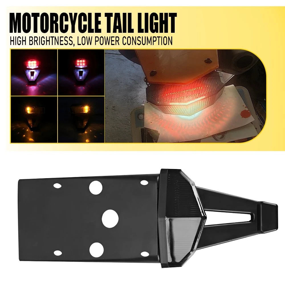 LED Rear Fender Brake Tail Light Turn Signal for Dirt Bike (Universal)