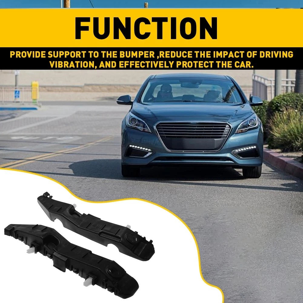2X Front Bumper Bracket Left+Right for Hyundai Sonata (2015–2017)