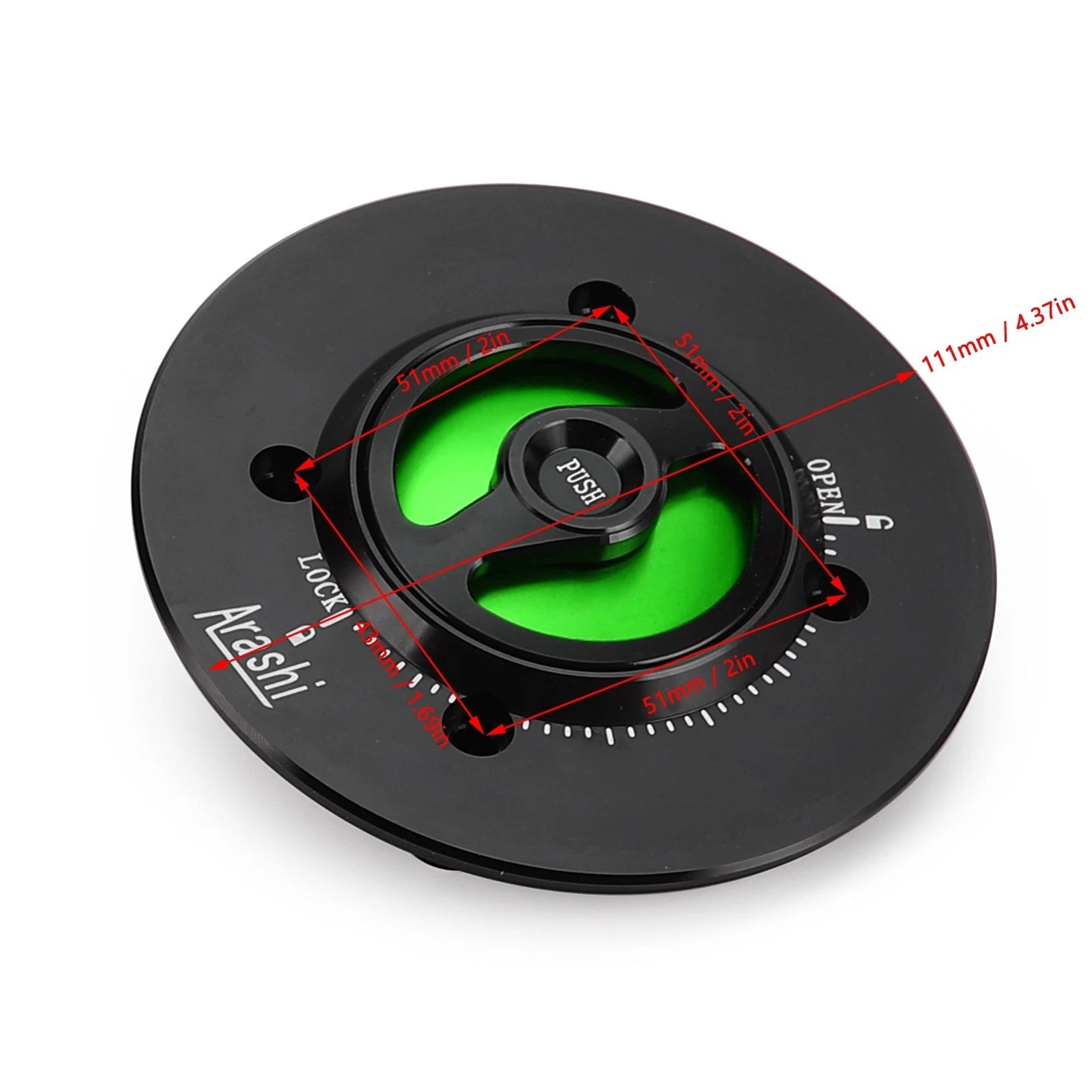 Quick Release Fuel Filler Cap for Kawasaki Z400 Ninja 400 (2010–2022)