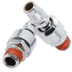 2X 14 Inch Pneumatic Quick Joint Air Connector for 360 Degree Rotary