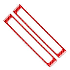Interior Door Sill Accent Cover Trim for Honda S2000 (2004–2009) Carbon Fiber Red
