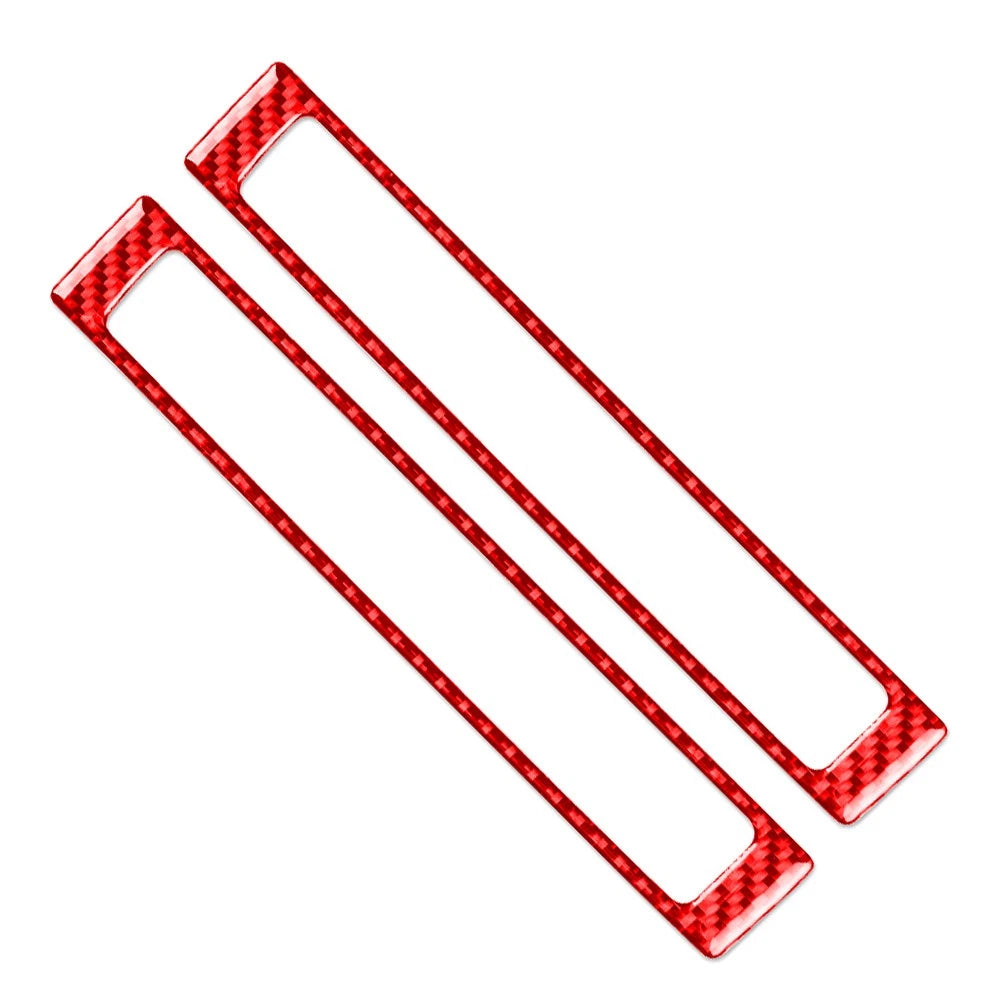 Interior Door Sill Accent Cover Trim for Honda S2000 (2004–2009) Carbon Fiber Red
