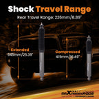 2X Rear Gas Lift Shock Absorber for Toyota Tundra (2000–2006) 0-1.5" 2WD/4WD
