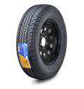 ST205/75R15 Trailer Tire Rim 8-Ply D 107M 5 Lug 5" PCD Black Mod Rim