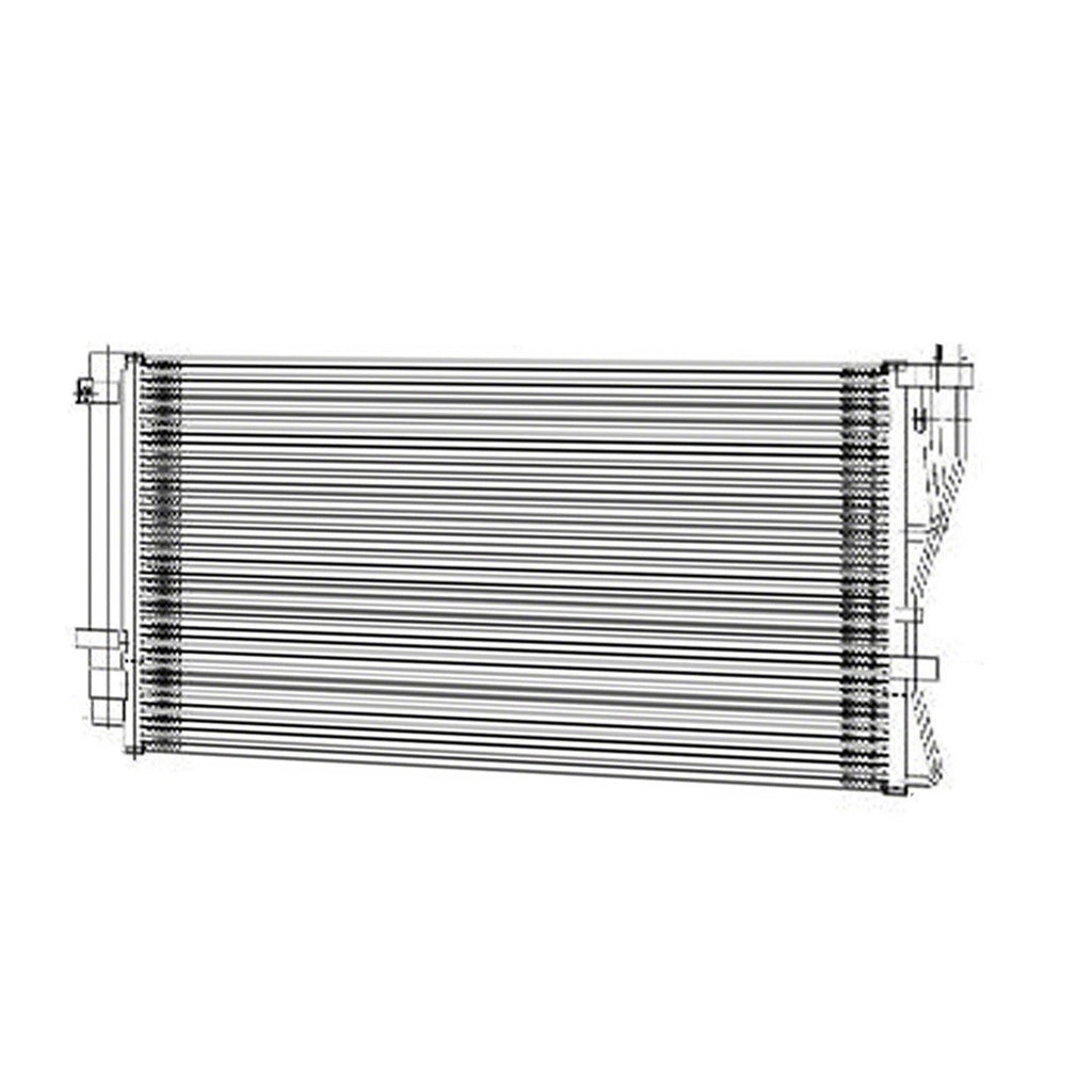 Replacement A/C Condenser w Receiver Drier for Kia Rondo (2011–2012)