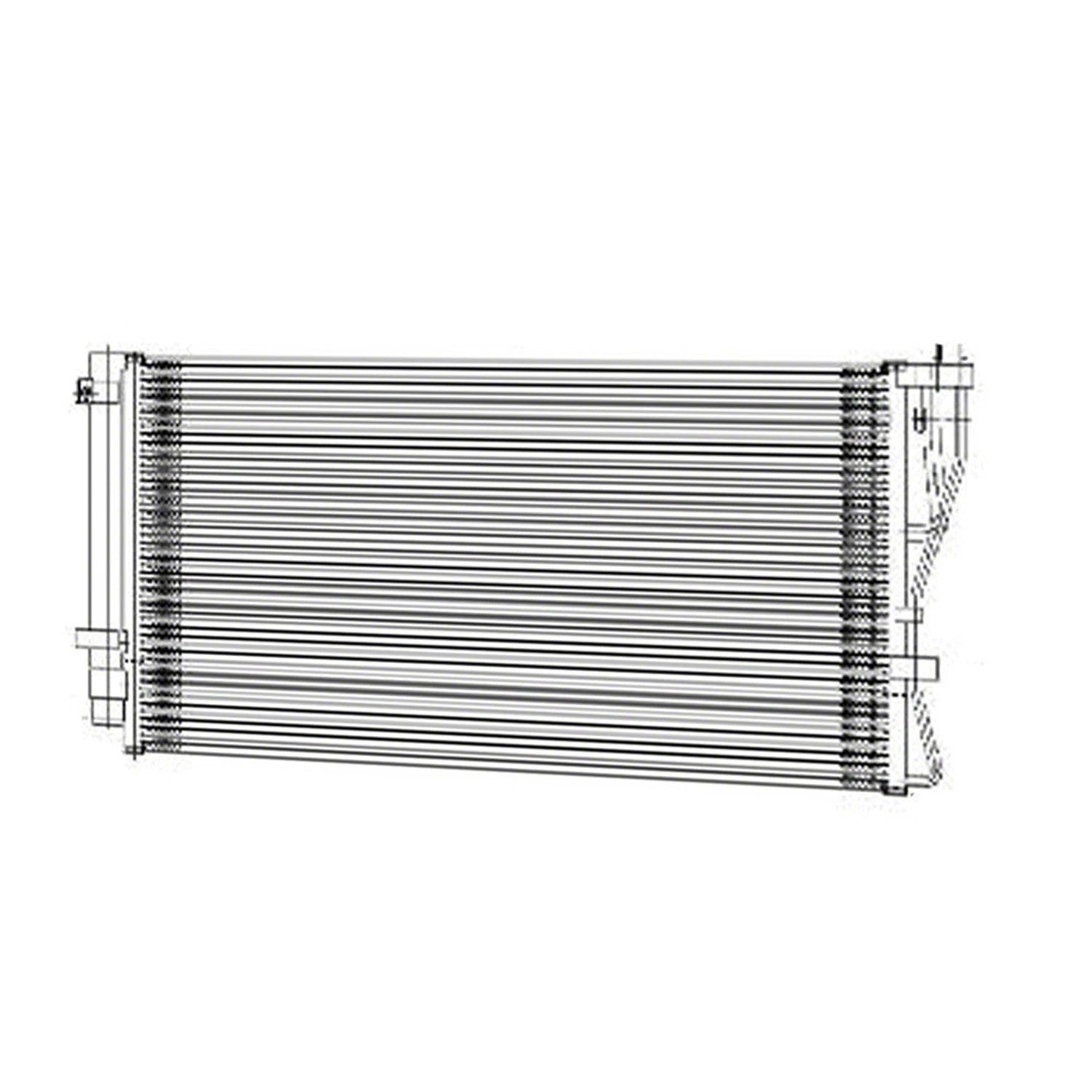 Replacement A/C Condenser w Receiver Drier for Kia Rondo (2011–2012)