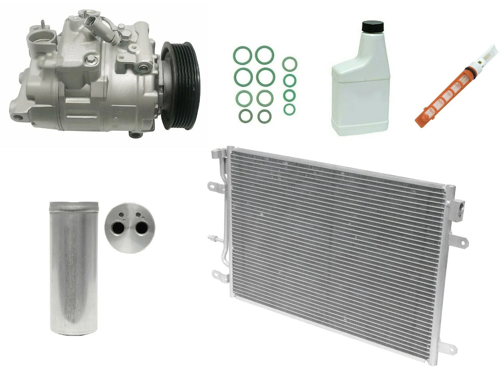 AC Compressor Kit with Condenser for Toyota Hilux (2016–2020)