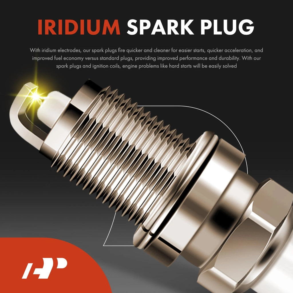 Set of 4 Ignition Coils & Iridium Platinum Spark Plugs for Nissan Altima