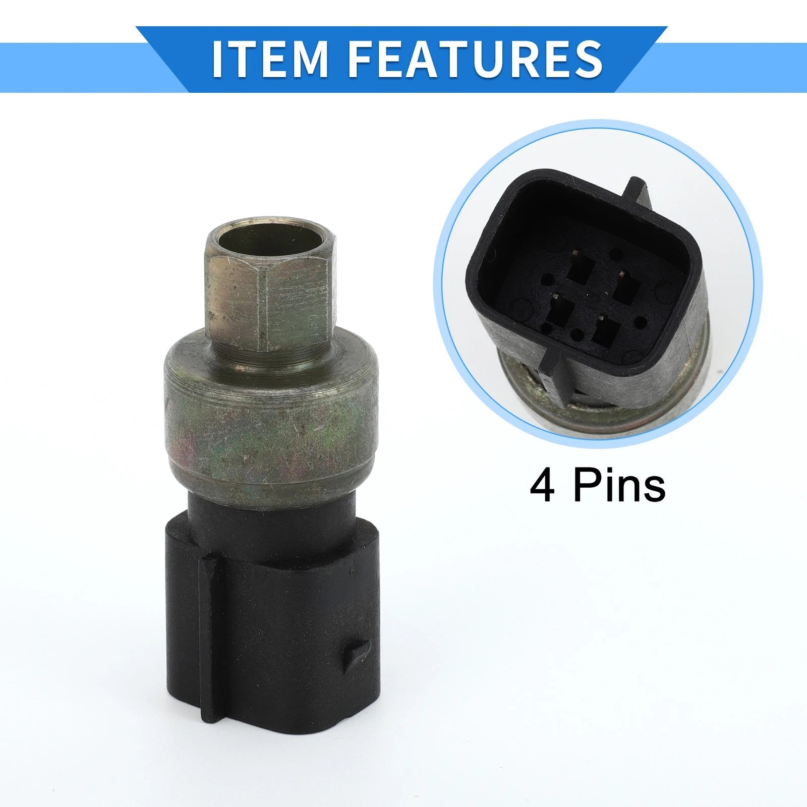 A/C Pressure Switch Sensor for Ford E450, Escape, Mustang, Taurus (Year Range)