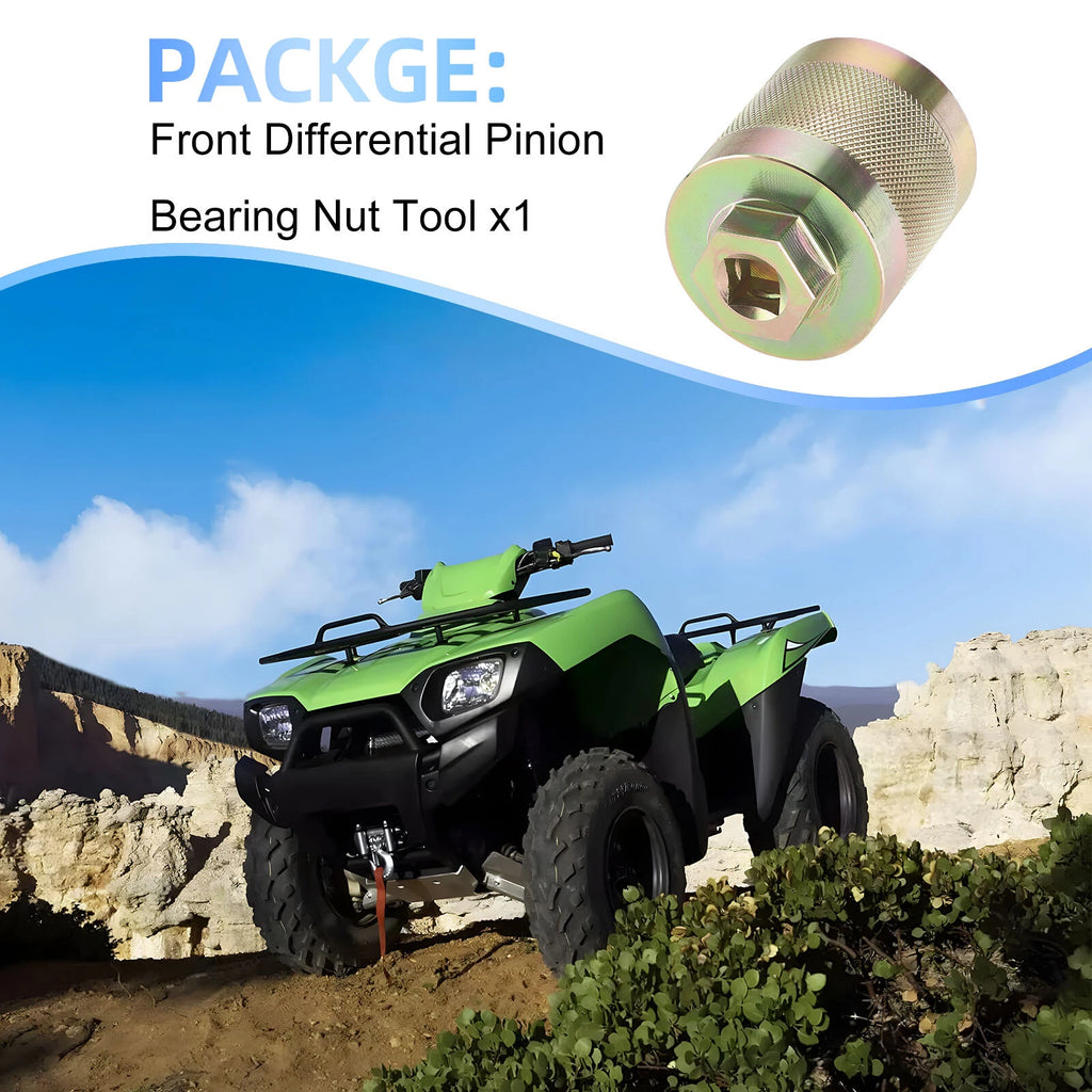 Front Differential Pinion Nut Tool for Kawasaki Brute Force 650 750 (2005–2023)