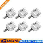 6X Aluminum Quick Removal Fastener Thumb Screw for Jeep Wrangler JK JL (2007–2023)