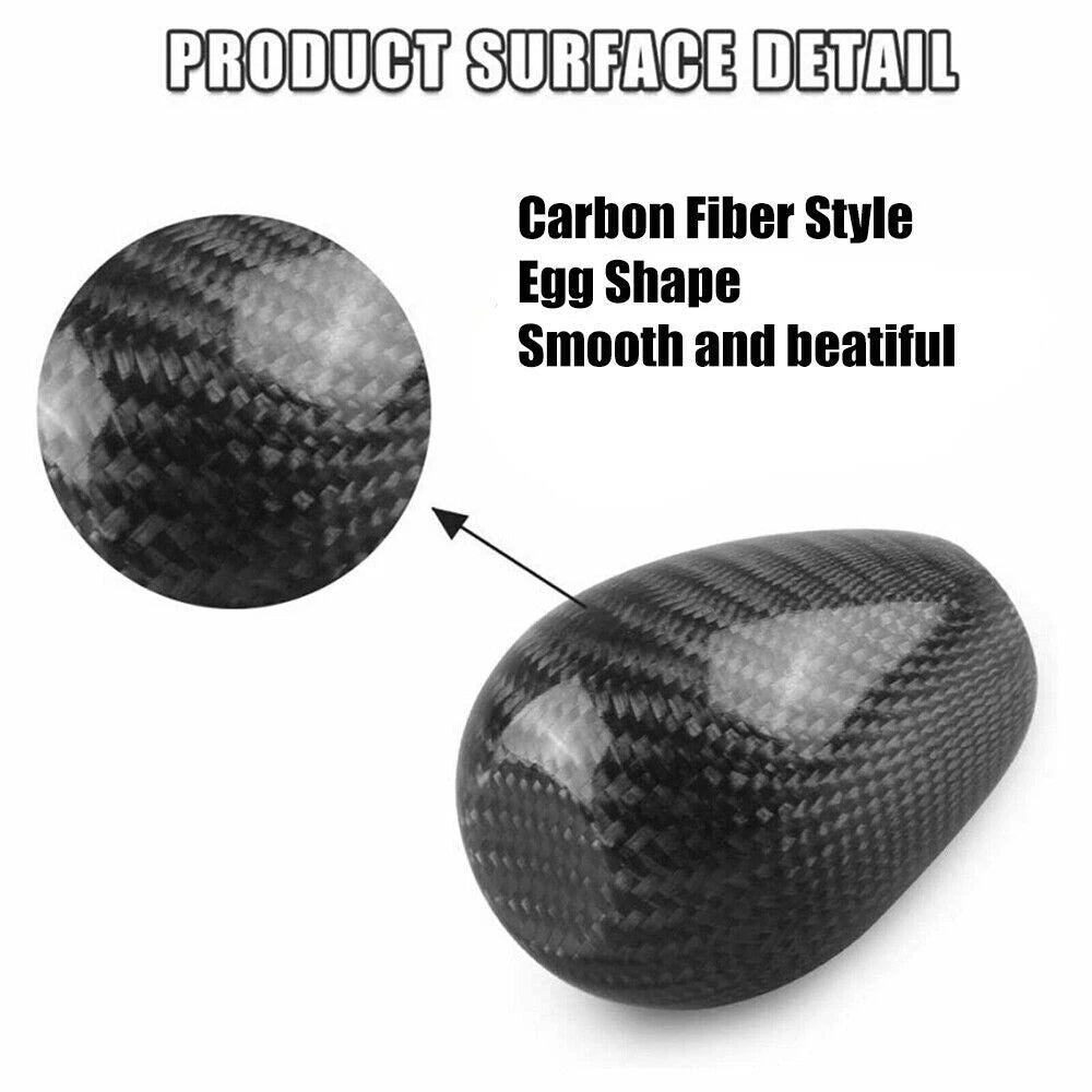 Carbon Fiber Gear Shift Knob for Universal Fit (5/6 Speed)