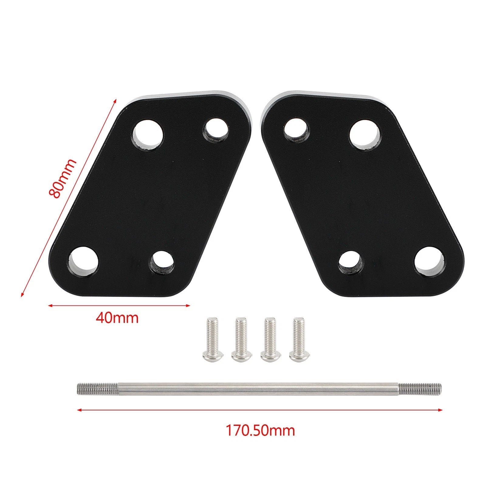 Rearset Footrests Base Plate for Suzuki Gixxer 250 SF (2020–2022)
