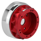 J2 Steering Wheel Hub Adapter for Ford Fairlane Mustang (1965–1969) Red Aluminum 6-Bolt