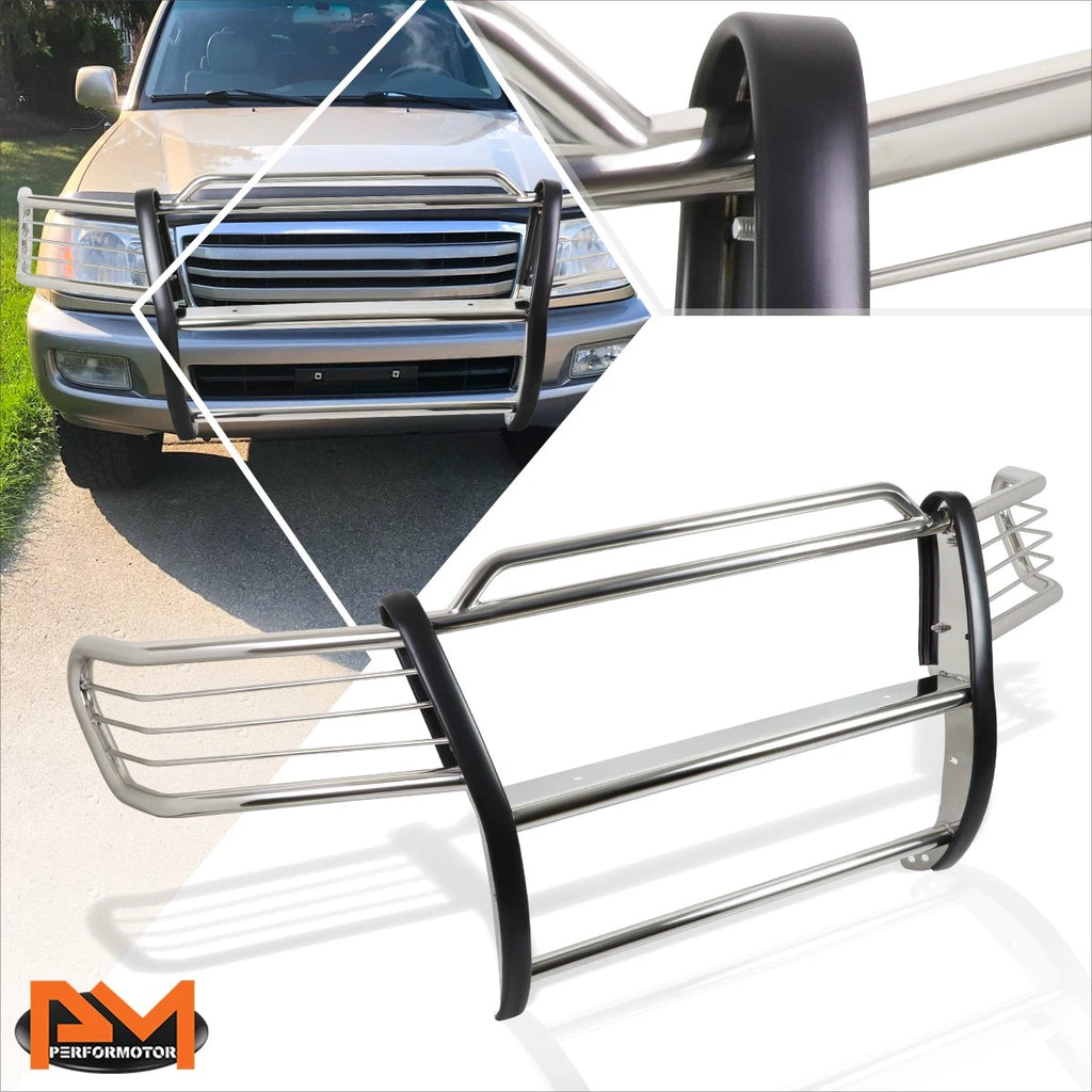 Chrome Brush Grille Guard for Toyota Land Cruiser J100 (1998–2007)