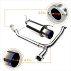 Dual 4.5" Burnt Tip Muffler Catback Exhaust System for Honda Accord V6 (1998–2002)