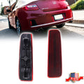 2X Red Lens Rear Bumper Reflector Lights for Honda Accord Coupe (2013–2015)