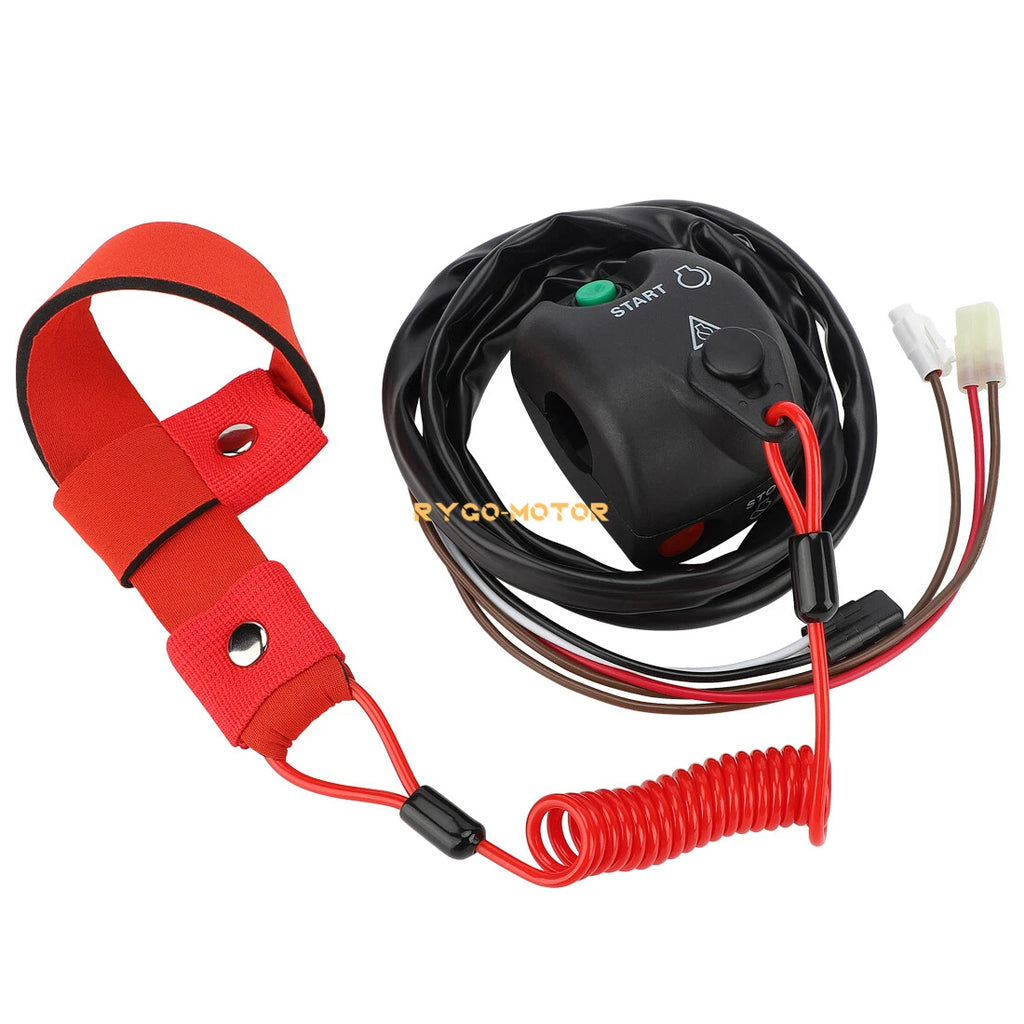 Handlebar Start Stop Switch & Lanyard for Yamaha XL1200 WaveRunner (1999–2000)