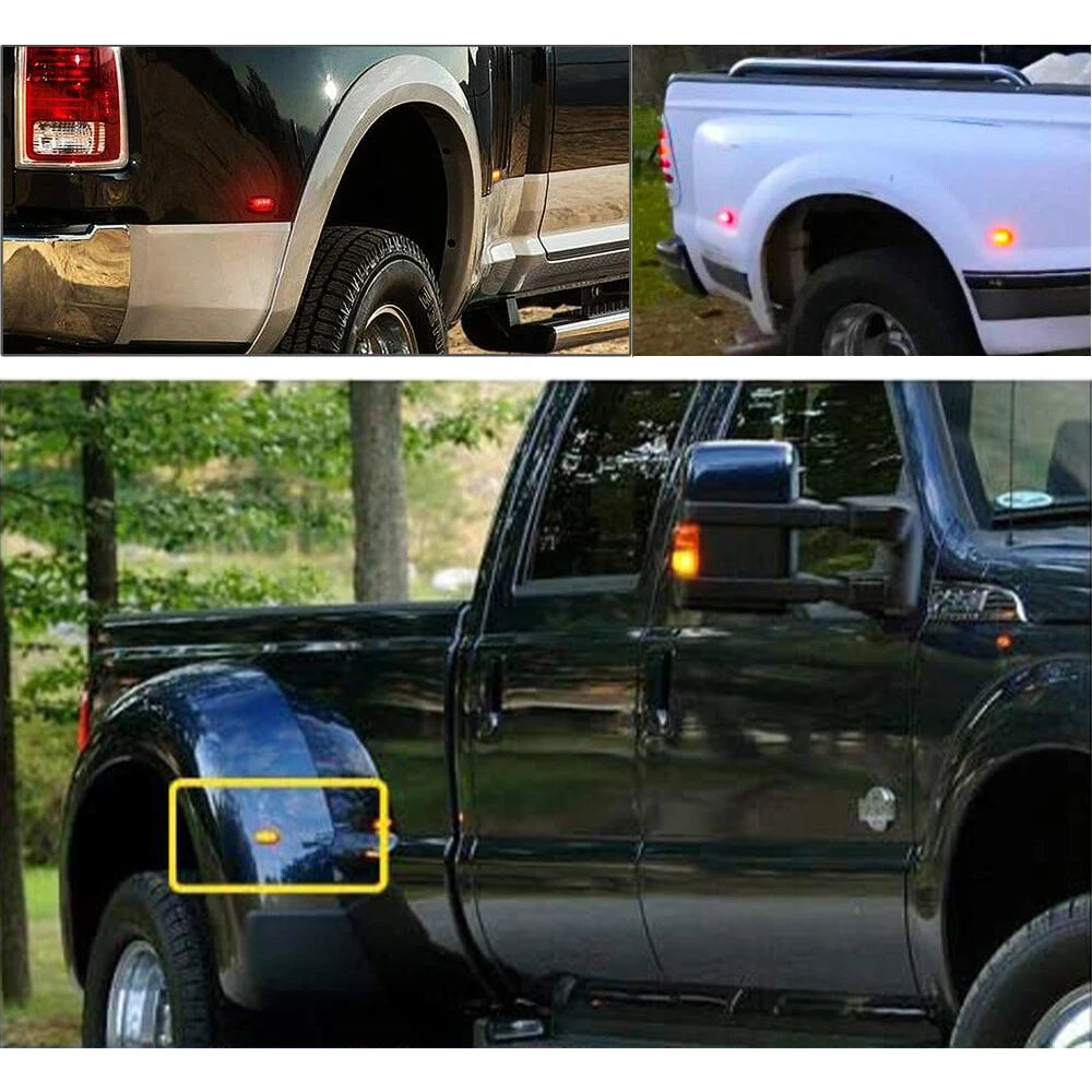 LED Side Fender Marker Lights for Ford F350 F450 F550