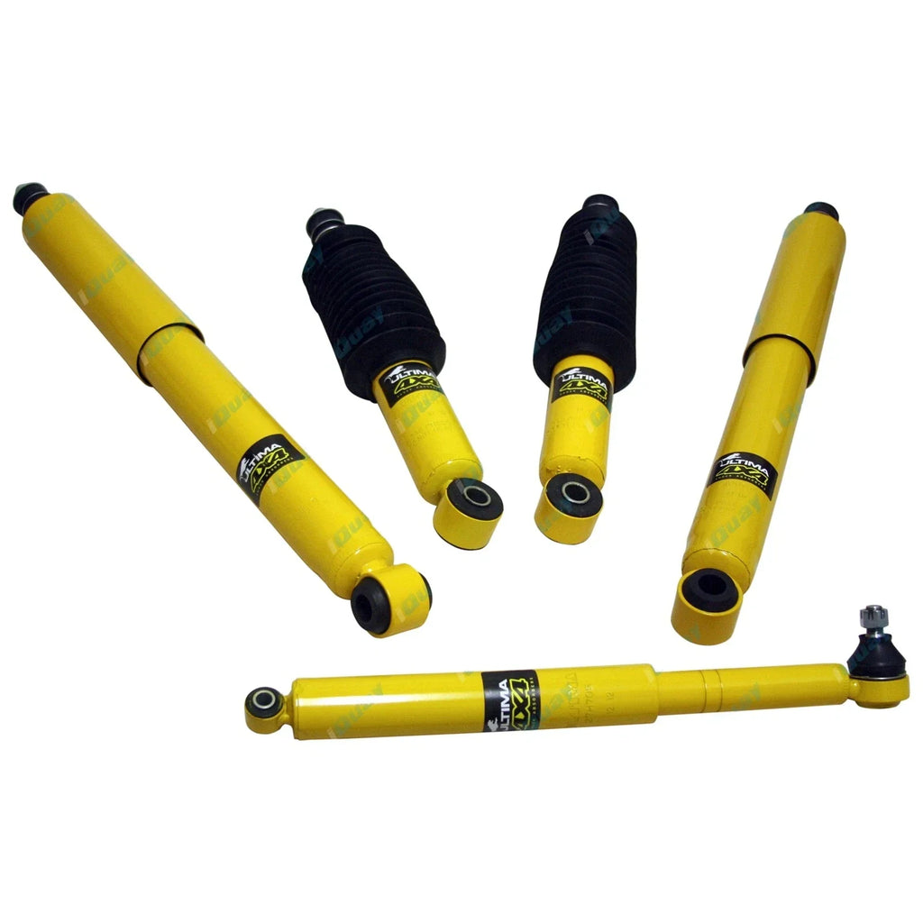 Front + Rear Shock Absorber + Steering Damper for Hilux 4wd RZN169 RZN174 KZN165