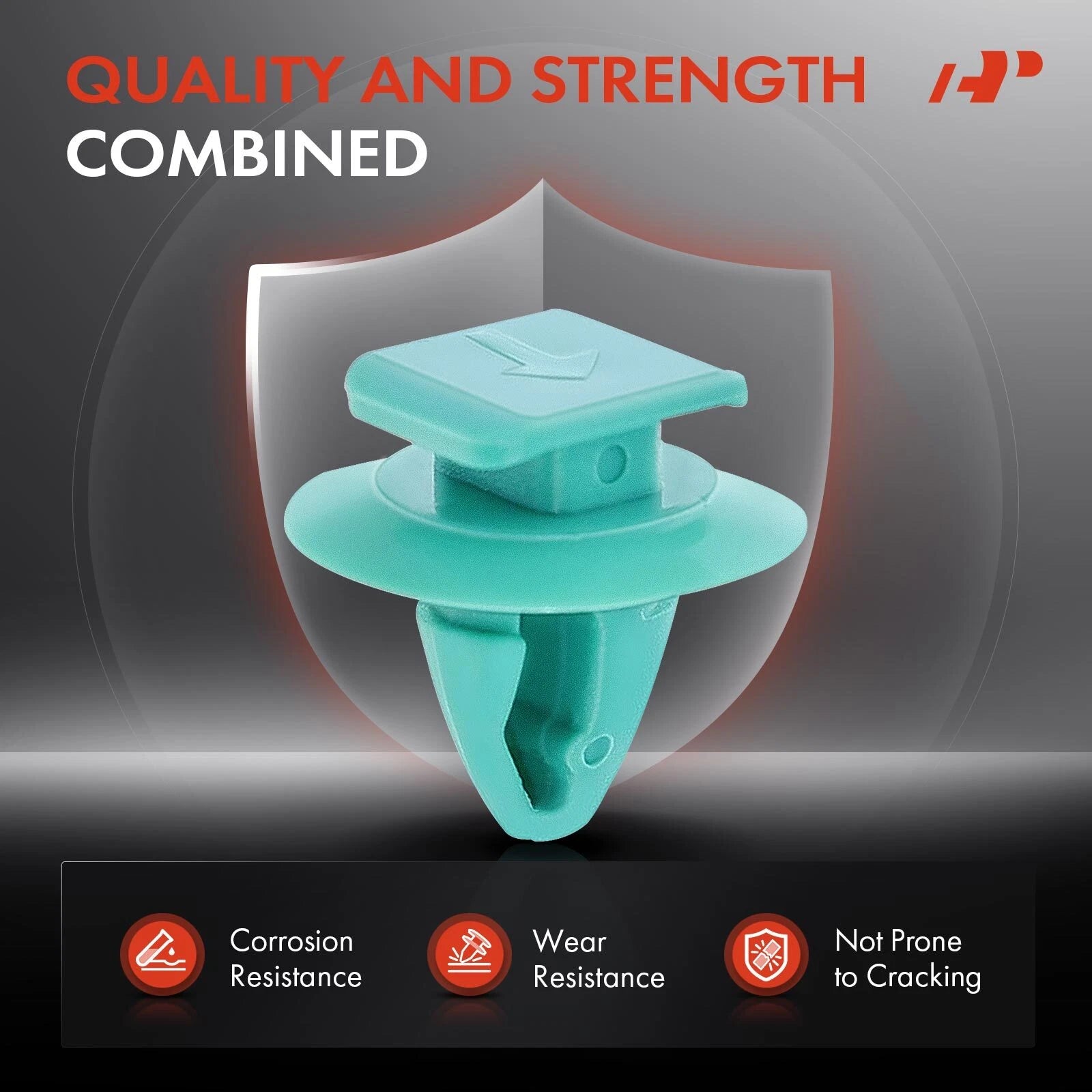 30Pcs 8mm Nylon Wheel Arch Flare Retainer Clips for Jeep Fiat