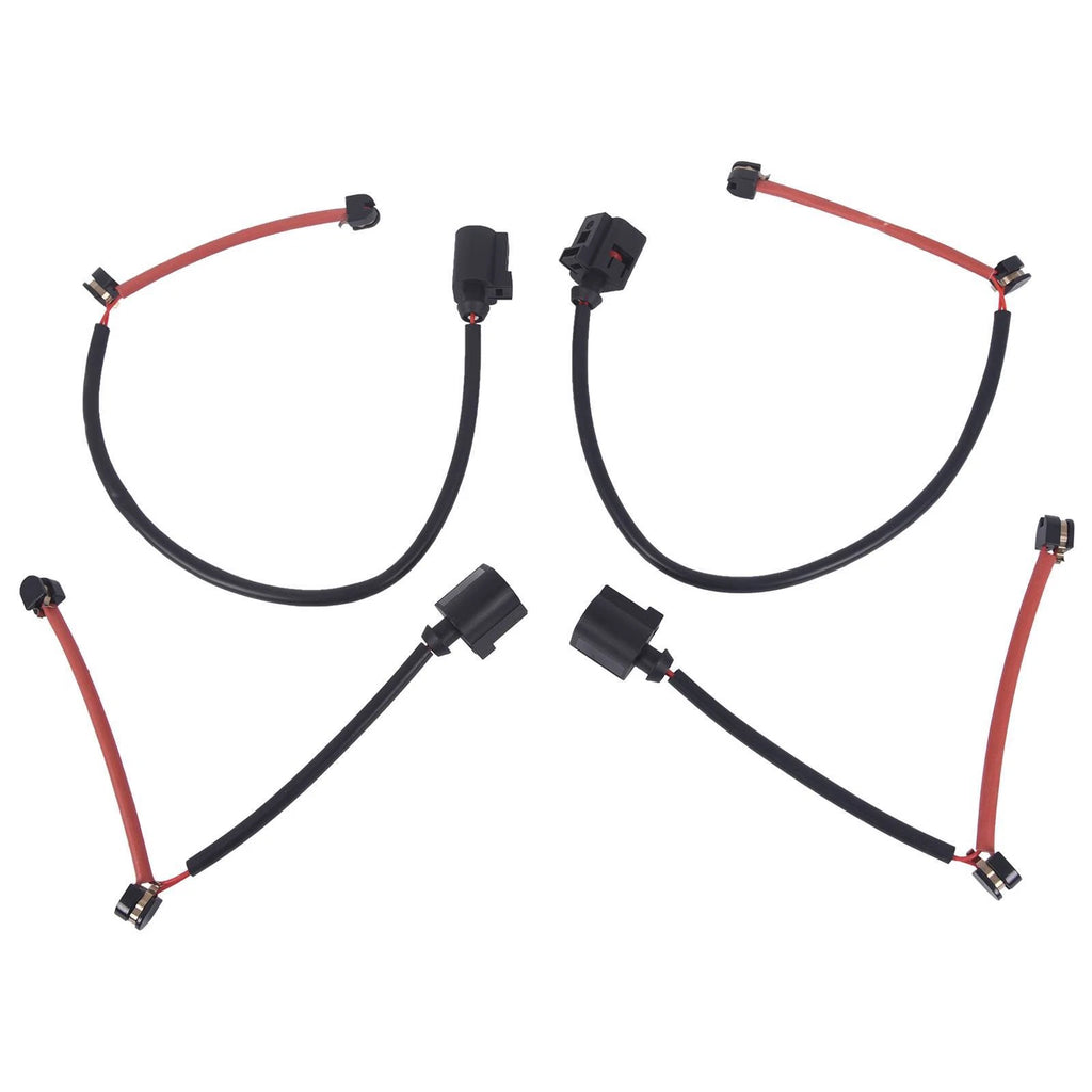 Set of 4 Brake Pad Wear Sensors for Audi Q7 (2007–2015) Porsche Cayenne (2003–2010) VW Touareg (2004–2010)