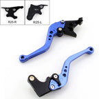 Short Brake Clutch Levers for Yamaha YZF R25 R3 (2014–2015) Blue