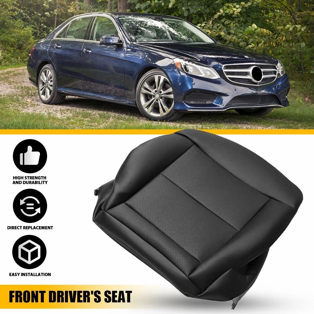 Leather Seat Cover for Mercedes Benz E350 (2010–2013) - Black EXV