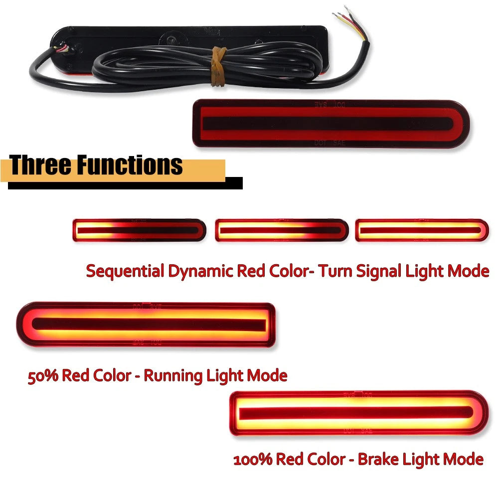 Full LED Lower Bumper Reflector Lights for Toyota FJ Cruiser (2007–2014)