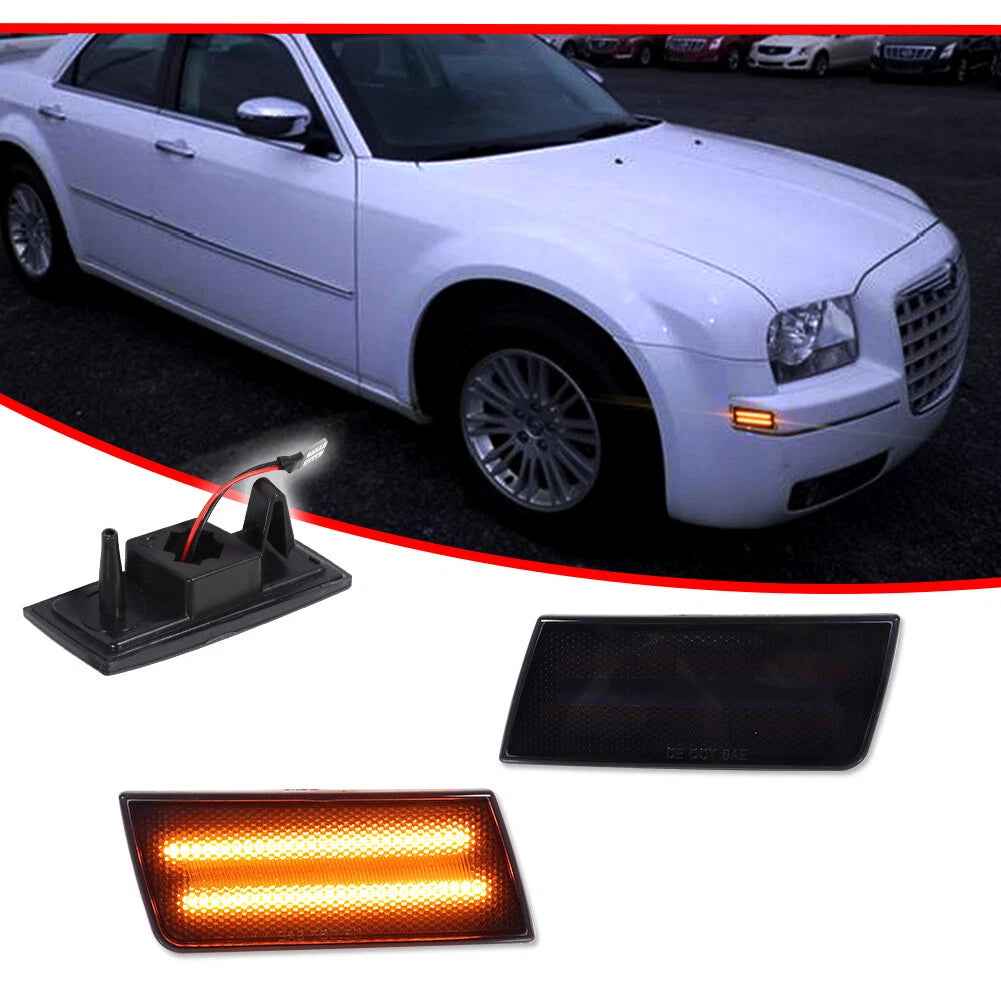 LED Front Bumper Side Marker Reflectors for Chrysler 300 (2005–2010)
