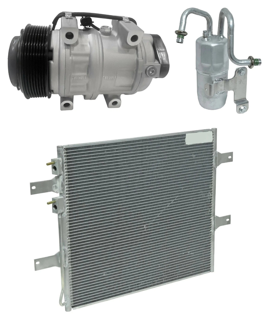 AC Compressor Kit With Condenser for Dodge Ram 2500 6.7L (2008–2008)