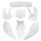 Fender Fairing Kit for Kawasaki KX65, KLX110, DRZ110, Suzuki RM65 (White)
