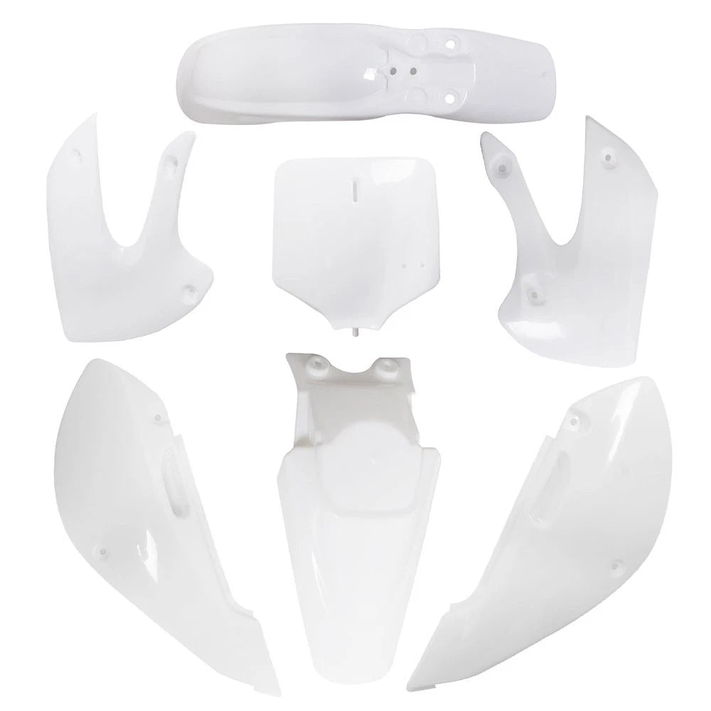 Fender Fairing Kit for Kawasaki KX65, KLX110, DRZ110, Suzuki RM65 (White)