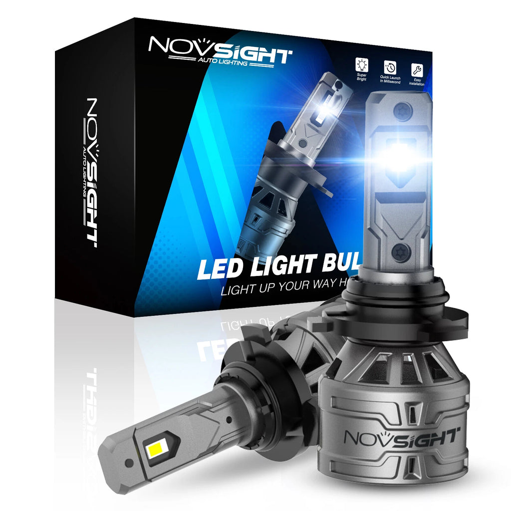 2X 9005 HB3 LED Headlight Bulb for Universal Fit (6000K)