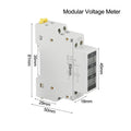 Din Rail Volt Meters with Temperature Resilience for Various Applications
