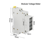 Din Rail Volt Meters with Temperature Resilience for Various Applications