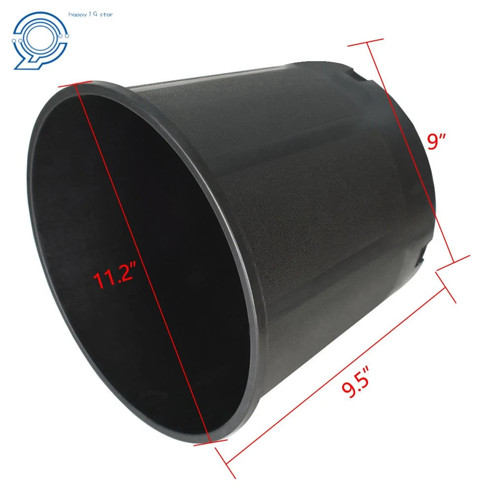 Set of 10 Thermoformed 3 Gallon Black Nursery Pots for Plants