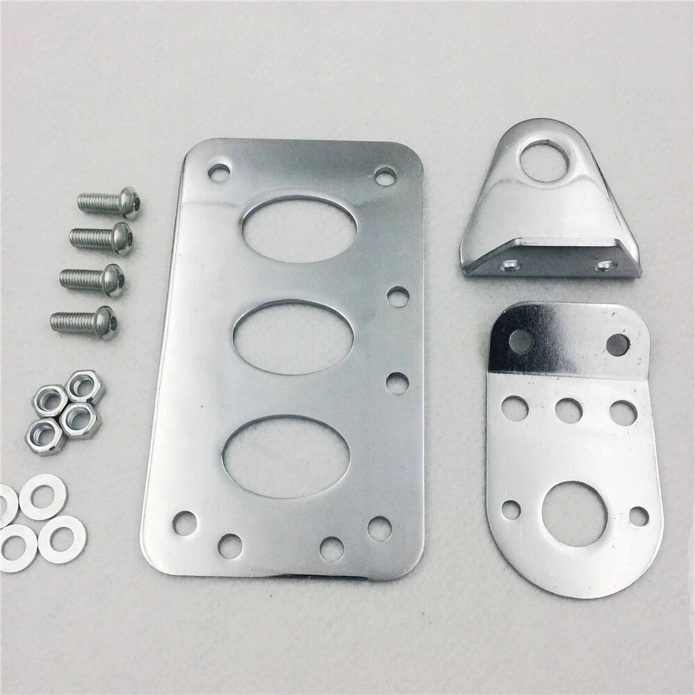 License Plate Holder Bracket for Harley Bobber Chopper (Chrome)