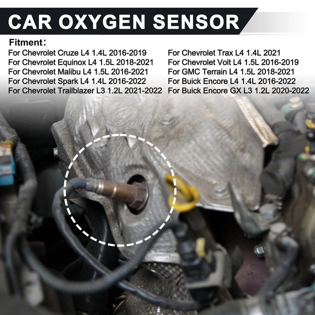 Set of 2 Upstream Downstream Oxygen Sensors for Chevrolet Cruze L4 1.4L (2011–2016) No. 250241188