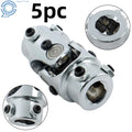 Chrome Steering U Joint Coupler for Universal Applications (3/4" DD)