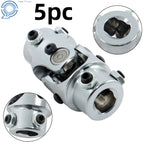 Chrome Steering U Joint Coupler for Universal Applications (3/4" DD)