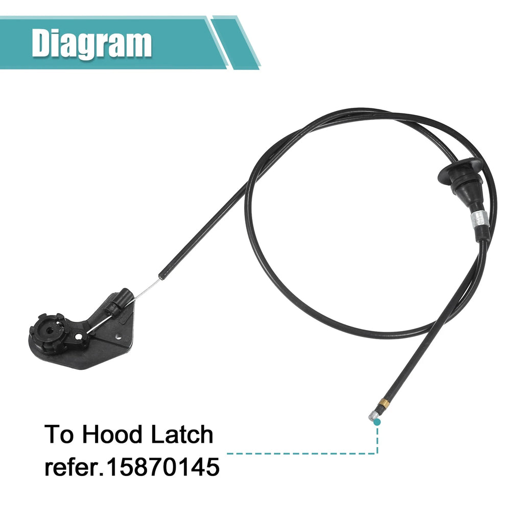 Hood Latch Release Cable for BMW 540i (1997–2003) No. 51238226621