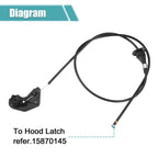 Hood Latch Release Cable for BMW 540i (1997–2003) No. 51238226621