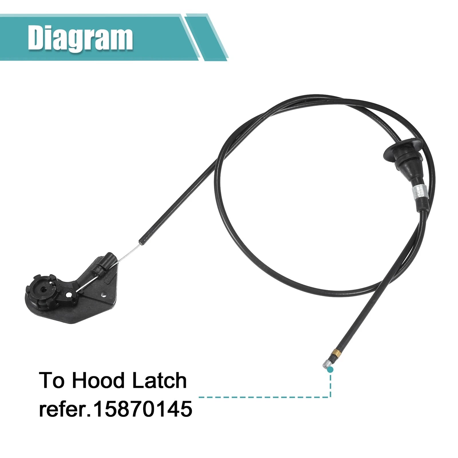 Hood Latch Release Cable for BMW 540i (1997–2003) No. 51238226621