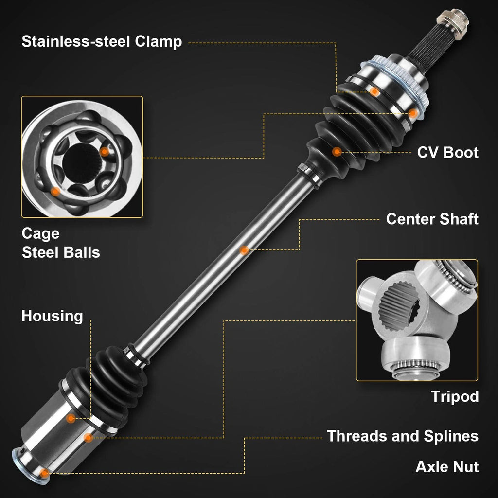 Pair Rear CV Axle Assembly for BMW Z4 E85 E86 (2006-2008) M3 E46 (2001-2006)